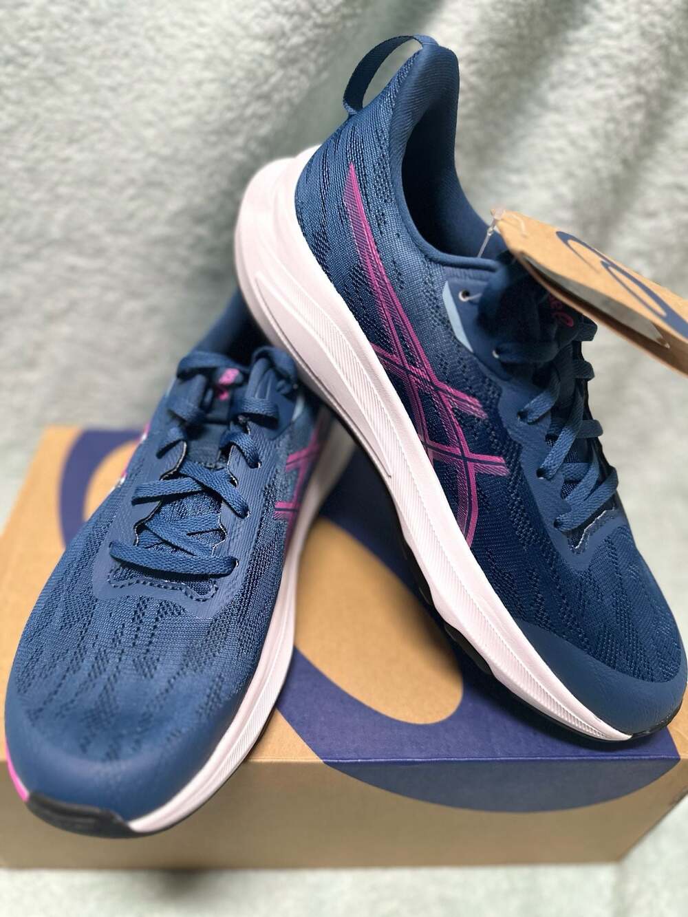 ASICS GT-1000 14 GS Running Shoes Twilight Blue/Digital Sakura 8 Women/ 6 Youth